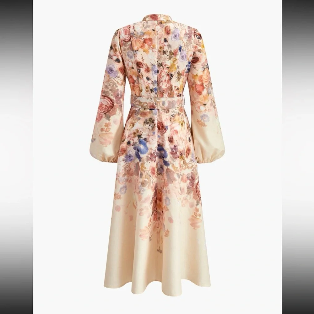 Commense Floral Long Sleeve Dress - Multicolor - Picture 4 of 4